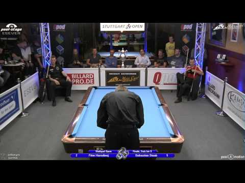 Stuttgart Open 2013, 23 Fitim Haradinaj vs Sebastian Staab, 10-Ball, Pool-Billard, Cue Sports