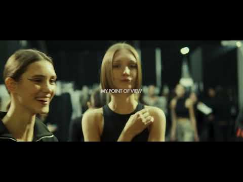 Models backstage at the Elisabetta Franchi Fashion Show Milan Fashion Week Fall Winter 2023 2024