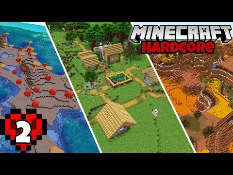 Let's Play Minecraft Hardcore | Amazing Rare Seed! Episode 2