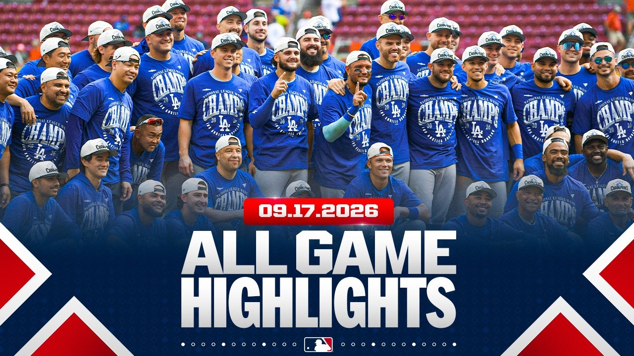 Highlights from ALL GAMES on 9/17 (Dodgers are NL West champs, Yordan's 40th HR, and MORE!)