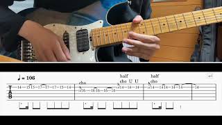 [TAB譜] Manuela Run/TOTO Guitar solo [ギター]