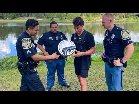 Magnet Fishing Violent Crime Rated Area! **POLICE ESCORT**