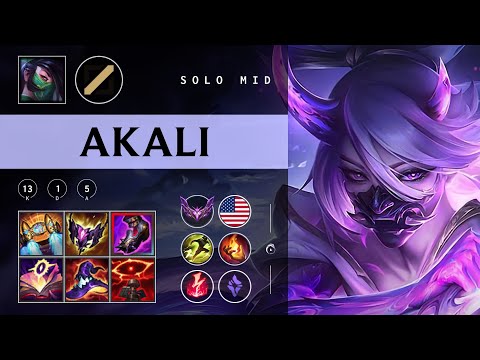 Akali Mid vs Vladimir - NA Master Patch 25.22
