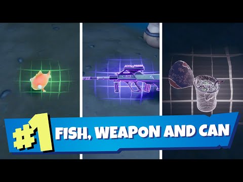 Catch a Weapon, a Can and a Fish Guide  - Fortnite Challenge Week 6