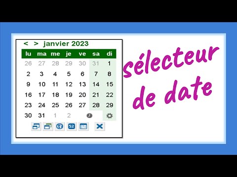 Calendrier 2023 🎂 Sélecteur de date 📆 Gratuit 🎈 🎁