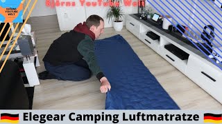 Elegear Camping Luftmatratze mit Fußluftpumpe und Isomatte integriert, Campen leicht gemacht