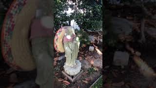 Service for the magnolia tree in the Jizo garden