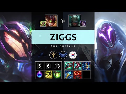 Ziggs Support vs Pyke - KR Diamond Patch 25.14