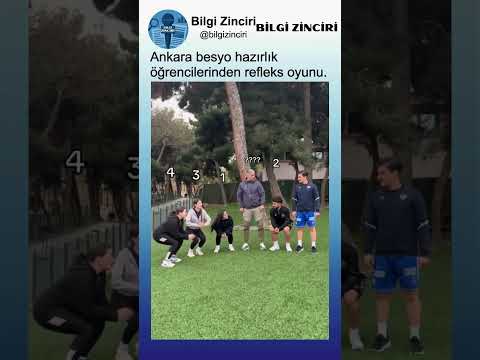 Ankara'da Besyo Hazırlık Öğrencilerinden Refleks Oyunu🤔😂