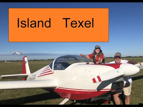 Travel to the island Texel EHTX in the Netherlands by light plane (TMG) in only 6 minutes video (HD)