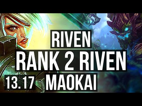 RIVEN vs MAOKAI (TOP) | Rank 2 Riven, 7/1/2, Dominating | JP Grandmaster | 13.17