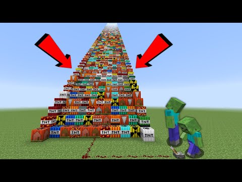 UZAY TNT MERDİVENİNİ PATLATMAK 😱 - Minecraft
