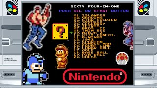 Nes 64 in 1 Game Play : Popular Nintendo Game Of Each Level