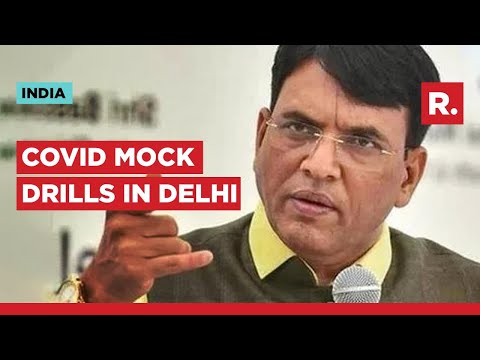 Health Minister Mansukh Mandaviya Reviews COVID Mock Drill At Delhi's RML Hospital