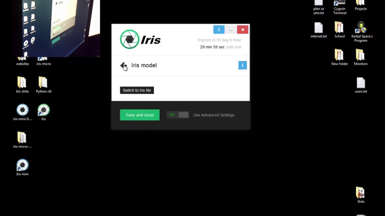 Iris - How to activate Iris (Windows)