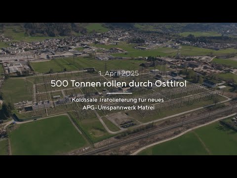 Trafolieferung für neues APG-Umspannwerk Matrei
