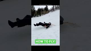 Flexible Flyer Fail ❄️ #snowfun