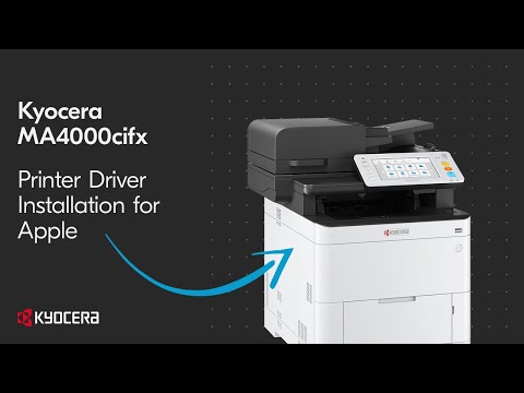 Kyocera MA3500cifx — установка драйвера на Mac