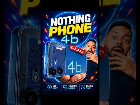Thumbnail for Nothing Phone (4b) Unboxing 🔥 6000mAh + Glyph Bar 😳 | First Look!