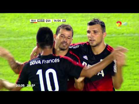 Gol de Mora. River 4 - Quilmes 1 | Primera División 2016 - Fecha 01