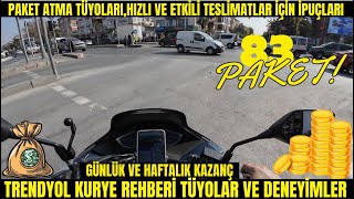 TRENDYOL 83 PAKET/PAKET ATMA TÜYOLARI/HIZLI VE ETKİLİ TESLİMATLAR İÇİN İPUÇLARI