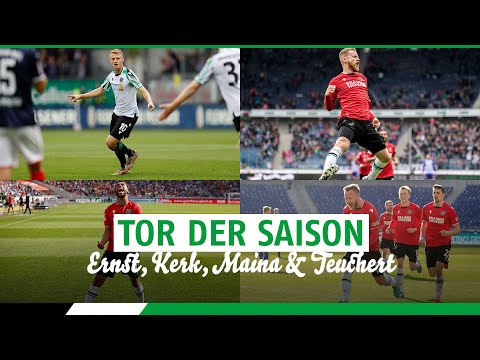 Ernst, Kerk, Maina & Teuchert | Wählt Euer "Tor der Saison 2021/22"!