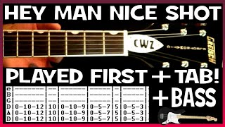 Filter Hey Man Nice Shot Guitar Chords Lesson & Tab Tutorial + Bass