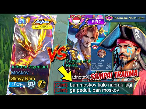 SCARY😱 FIGHTING TOP INDONESIAN CLINT! GLOBAL MOSKOV MODE IS AGGRESSIVE UNTIL THE ENEMY IS MENTALL...