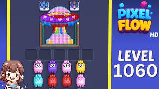 Pixel Flow Level 1060 Solution Walkthrough