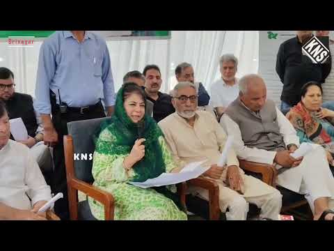 PDP President Mehbooba Mufti apologise over remark at Jantar Mantar; party passes resolution on 27th Foundation Day.