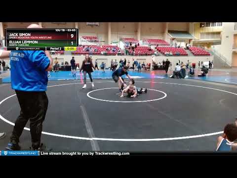 63-65 Lbs Round 3 - Jack Simon, Smoky Mountain Youth Wrestling Vs Elijah Lemmon, North Carolina 5d