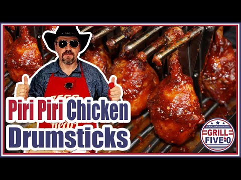 Piri Piri Chicken Drumsticks | mit einer Notfall Piri Piri Sauce | Scharf genug? | Grill Five-0 🌶️🍗