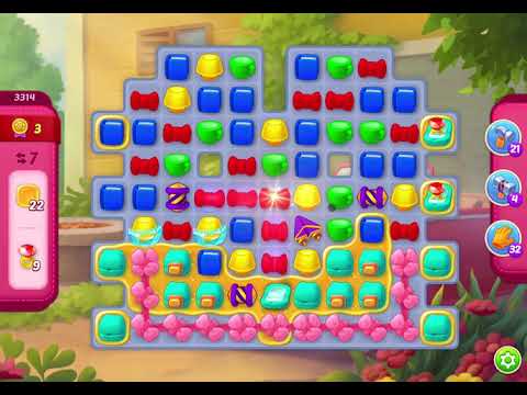 HomeScapes Level 3314 no boosters (17 moves)