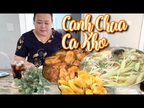 HOW TO MAKE VIETNAMESE CANH CHUA CÁ KHO | HOT&SOUR SOUP AND CARAMELIZED CATFISH | SKPHAMS 29