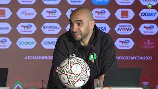 الندوة الصحافية للناخب الوطني وليد الركراكي بعد التأهل لنصف نهائي كأس إفريقيا
