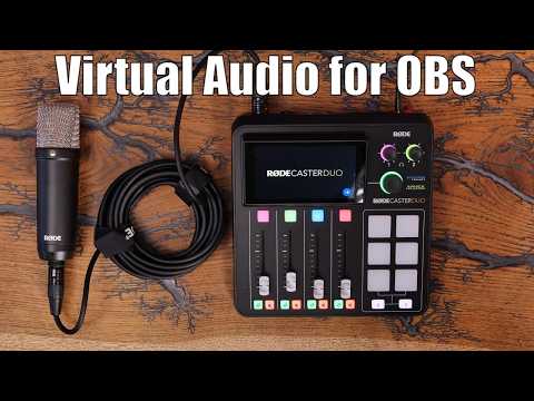 Rodecaster Duo multi-track virtual audio recording for OBS and gameplay