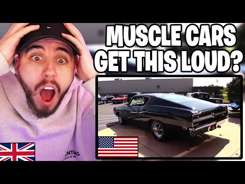 Brit Reacts to the SOUNDS of the Best American MUSCLE CARS!