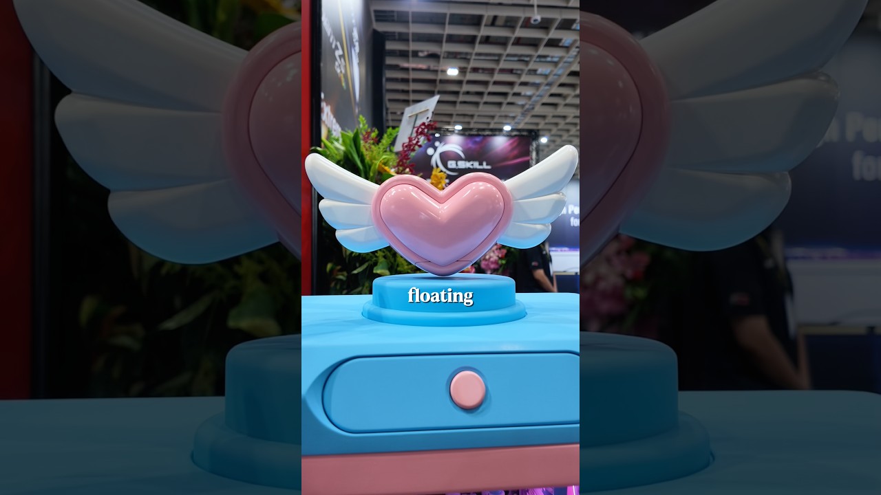 Gachapon-inspired PC with a floating heart on top💖#computex #gskill #pc #gaming #kawaii - YouTube