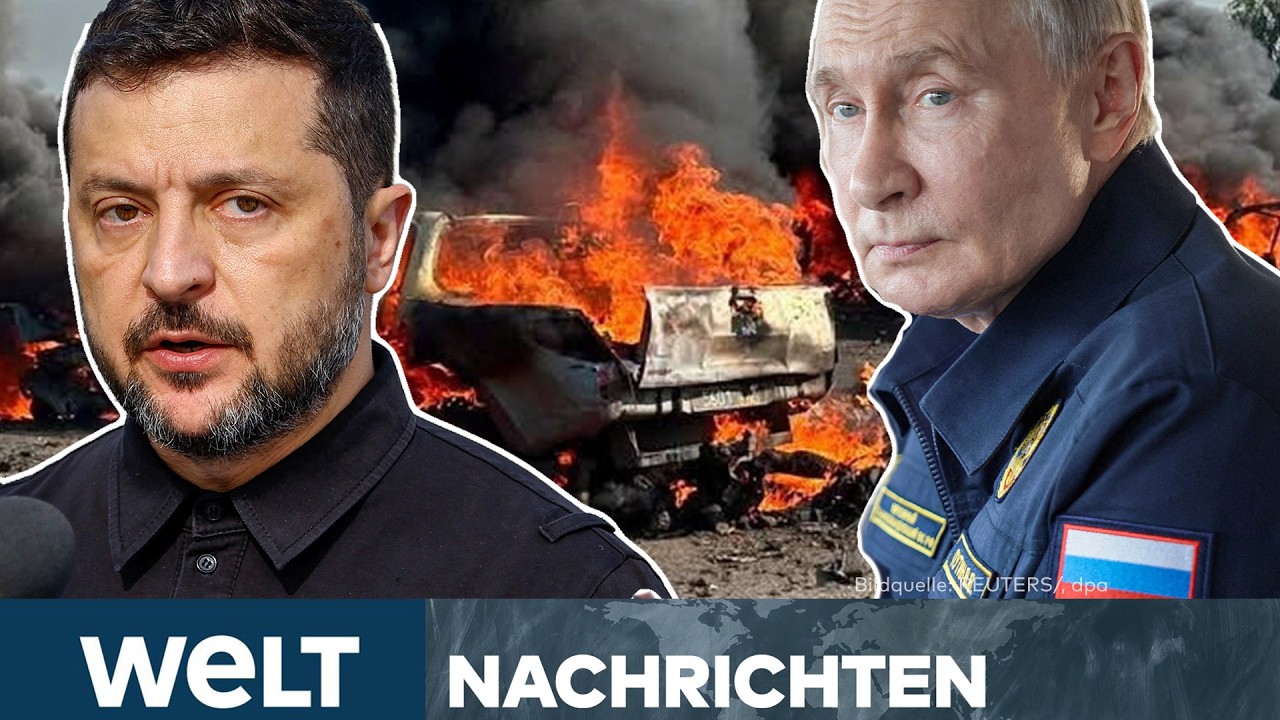 UKRAINE-KRIEG: Neue Eskalation? Kreml tobt! Moskau warnt London nach Drohnenangriffen | WELT STREAM