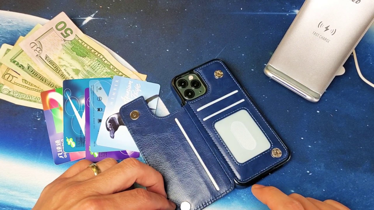 Watch OT ONETOP iPhone 11 Pro Wallet Case w/ Kickstand, 3 Card Slots, Double Magnetic Clasp now OT ONETOP iPhone 11 Pro Wallet Case w/ Kickstand, 3 Card Slots, Double Magnetic Clasp