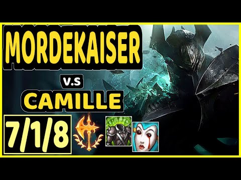 ALOIS (MORDEKAISER) vs CAMILLE - 7/1/8 KDA TOP GAMEPLAY - EUW Ranked GRANDMASTER