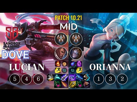 SB Dove Lucian vs Orianna Mid - KR Patch 10.21