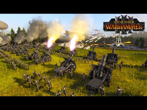 GERMAN IMPERIAL ARMY VS Chaos Dwarfs + Grand Cathay - TW Millennium Mod | Total War WARHAMMER 3 | 4K