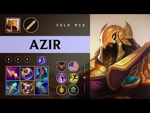 Azir Mid vs Ryze - NA Grandmaster Patch 26.01