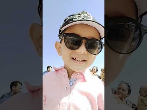 Izhaan Zeeshan enjoying and share his feelings at beach Manora Karachi..