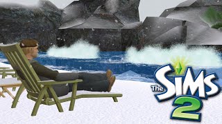 ⛄🏖️ Tropical Winter Wonderland | Beach Snow Paradise | Sims 2 Holiday Getaway Part 4 (No Commentary)