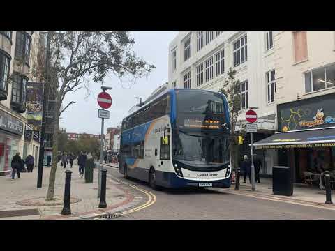 STAGECOACH BUS ROUTE PULSE DEPARTING WORTHING TOWN CENTRE