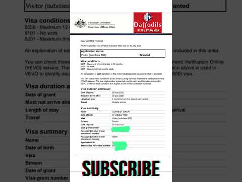 Australia visitor visa approval in 2 days🇦🇺🇦🇺🇦🇺🇦🇺