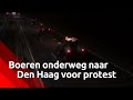 Boeren op de N269 bij Hilvarenbeek.