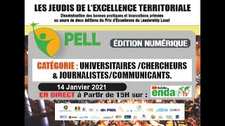EN DIRECT SUR ENDA-TV : 8ème JEUDI DU PELL - CATÉGORIE : CHERCHEURS & JOURNALISTES/COMMUNICANTS